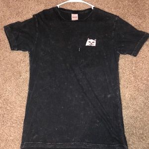 RIPNDIP black tee/white cat